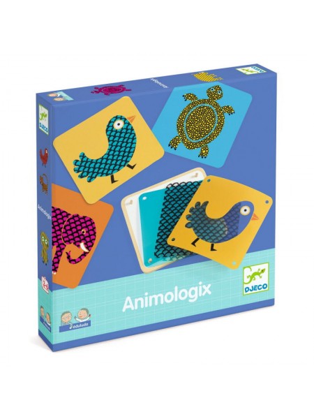 jeu djeco eduludo animologix reproduire reproduction carte cartes animaux animal couleur couleurs forme formes pelage pelages