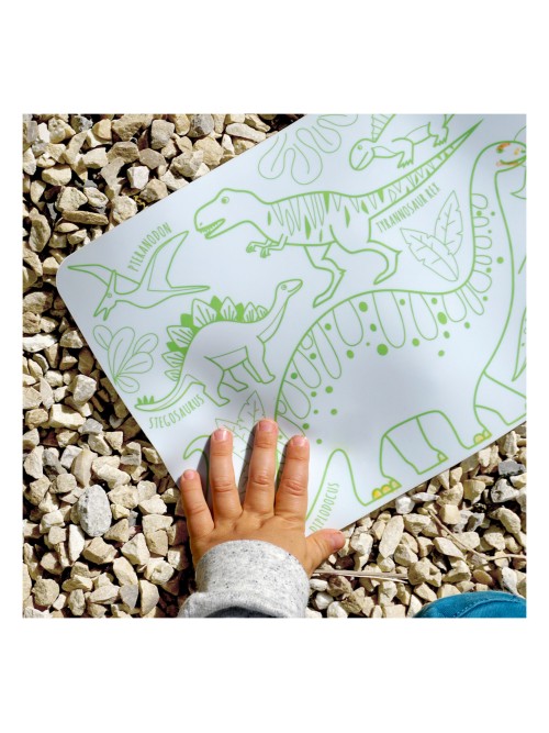 set de table super petit SuperPetit dino dinosaure dinosaures feutres crayons colorier dessiner coloriage dessin dessins