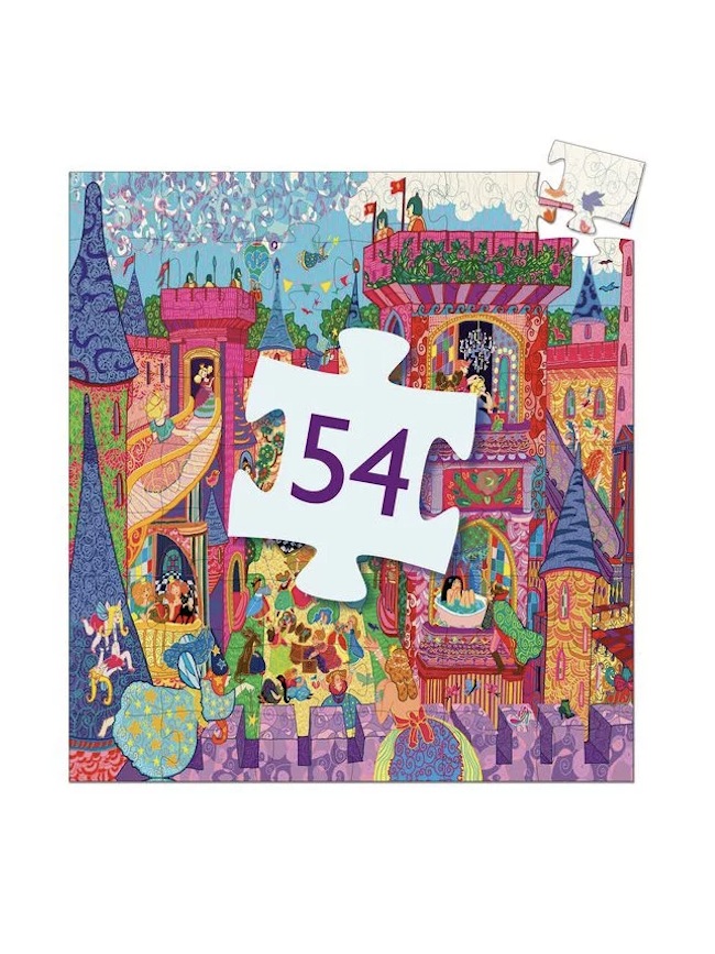 Djeco - Puzzle Silhouette 54 pièces Le château fantastique